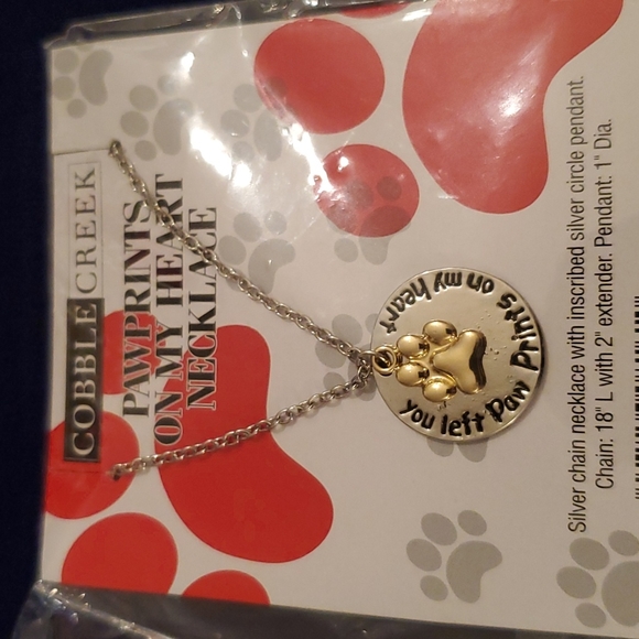 Pawprints Necklace - Picture 2 of 3